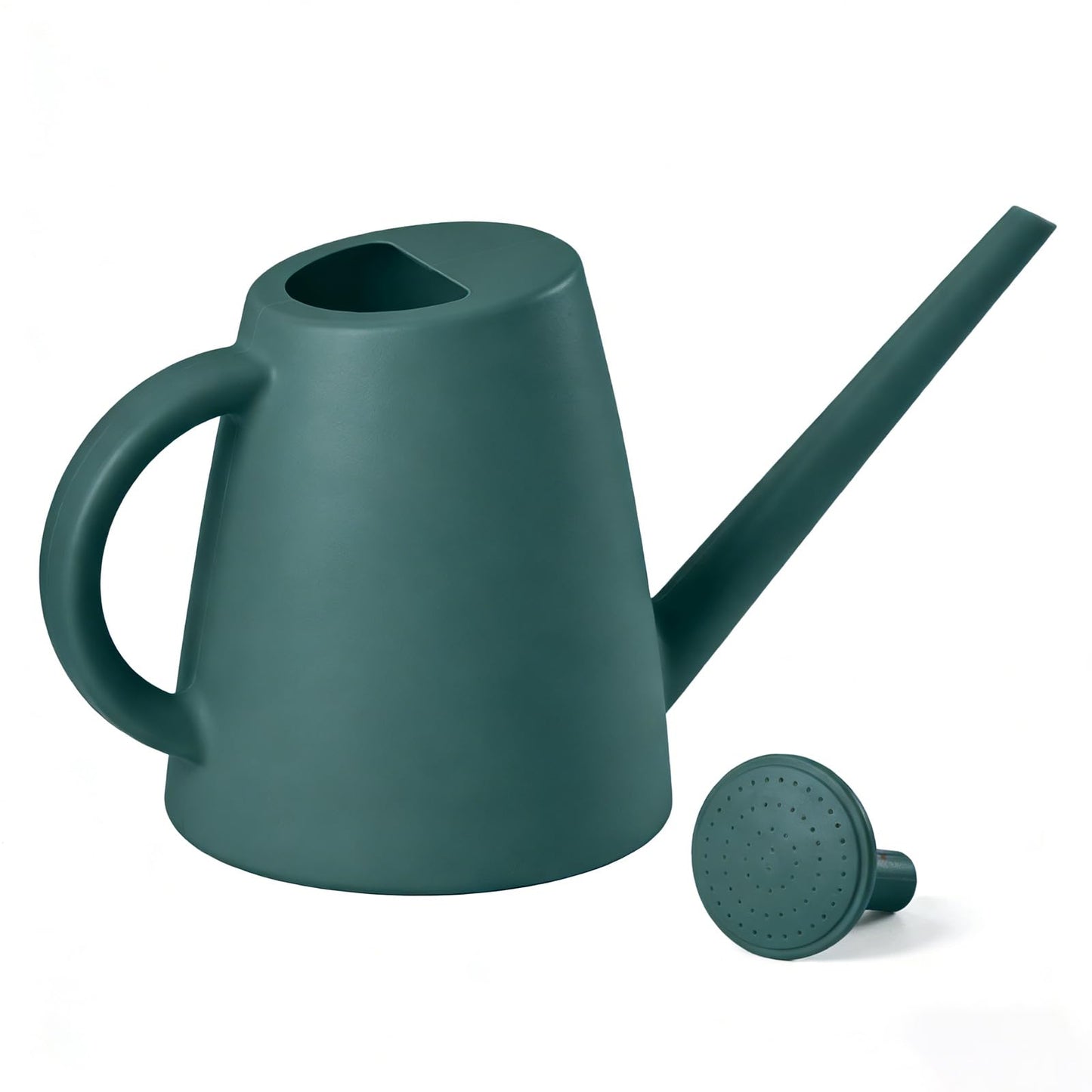 TEIUKAX Indoor and Outdoor Watering Can - Long Spout -1/2 Gallon (64oz) - Blackish Green