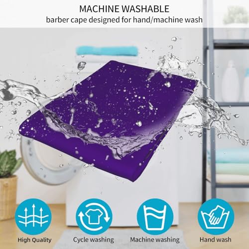 Custom Barber Cape Unisex Salon Hair Cutting Capes Add Your Image Logo Haircut Kit Personalized Stylist Tool - color: Indigo