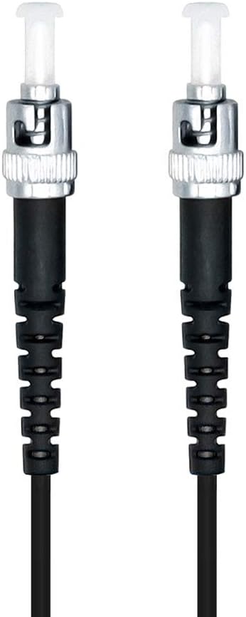 Jeirdus 600M ST to ST Outdoor Armored Simplex 9/125 SM Fiber Optic Cable Jumper Optical Patch Cord Singlemode 600Meters 492ft ST-ST
