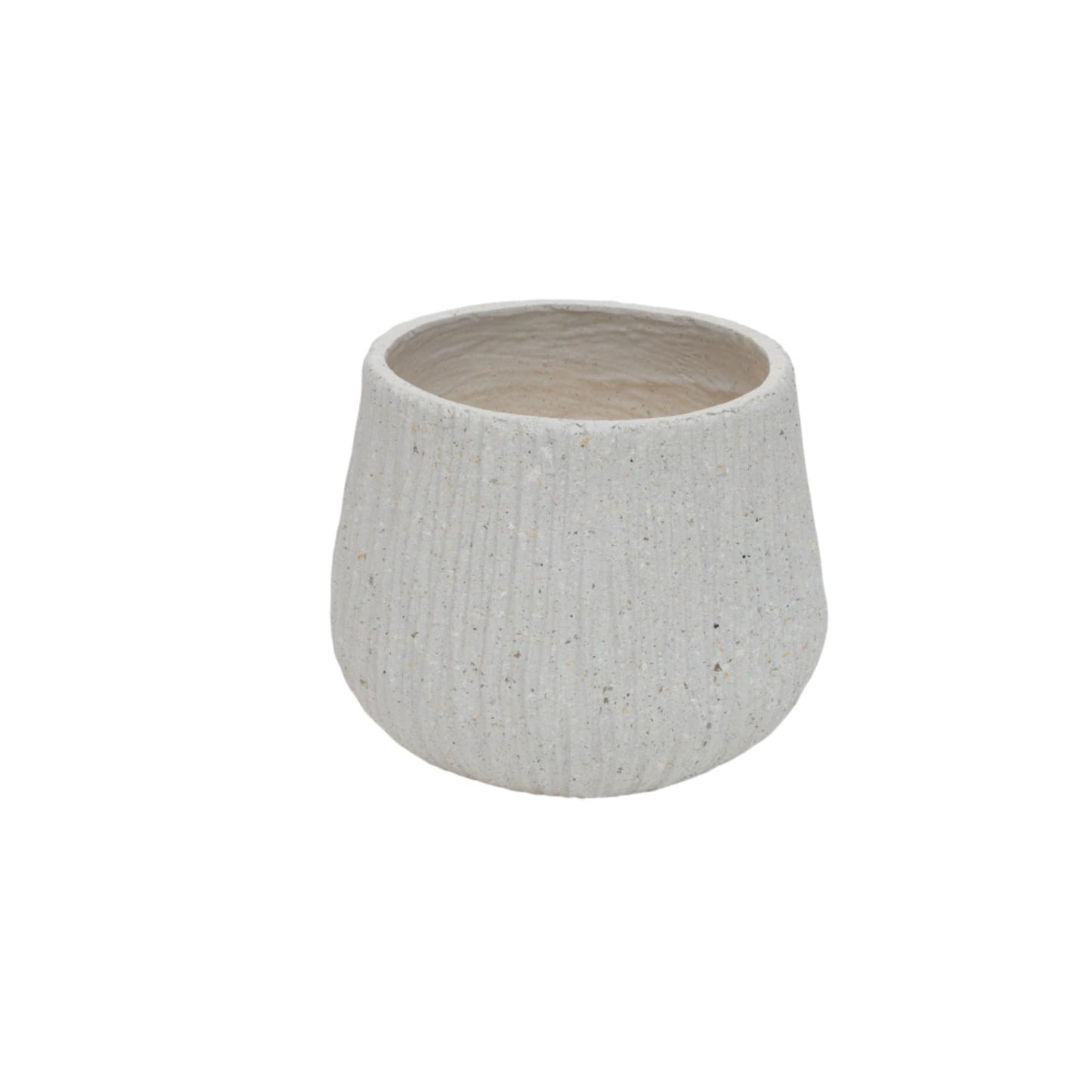 WEALTHOUSE Large Round Modern Planter for Indoor Outdoor Plants with Drainage Holes Lightweight Cement Texture Pot Home Garden Patio Decor Magnesium Oxide Construction