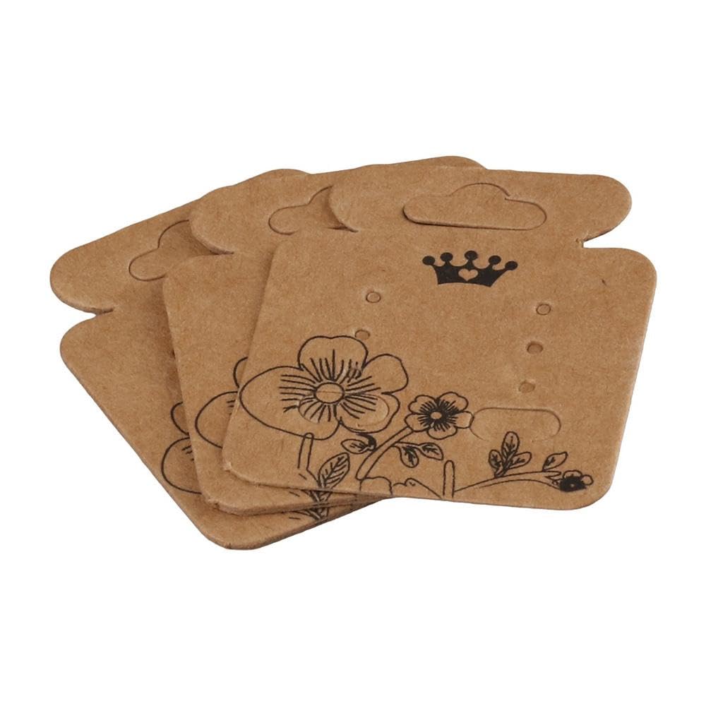 HomeSoGood 200Pcs Earring Cards Holder for Jewelry Earring Ear Studs,Jar Shape Earring Display Cards Hanging Holder Display Hang Cards