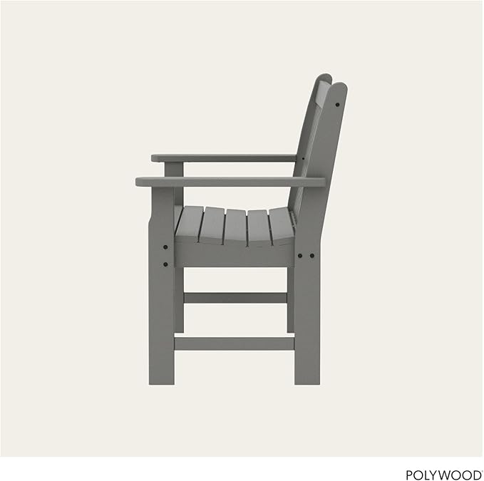 POLYWOOD GNB48GY Vineyard 48" Bench, Slate Grey