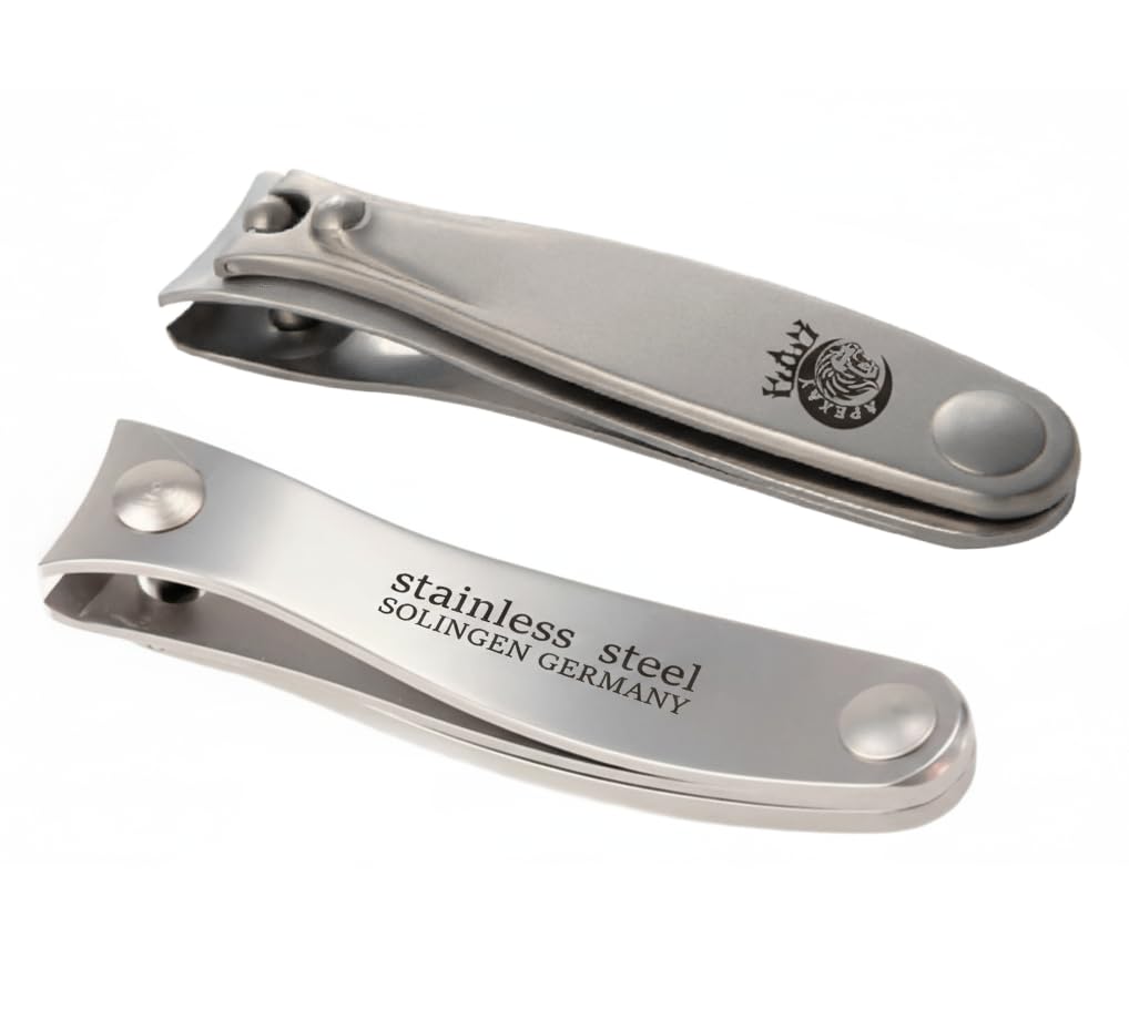 Made in Solingen, Germany - APEXAY Premium Professional Nail Clipper for Men & Women, Ultra Sharp Heavy Duty Surgical Stainless Steel, Maximum Durability (Big)