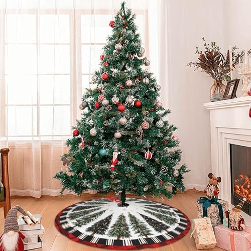 Trees Christmas Tree Skirt 36 Inch Xmas Tree Mat Party Decor Supplies for Holiday Home Decorations