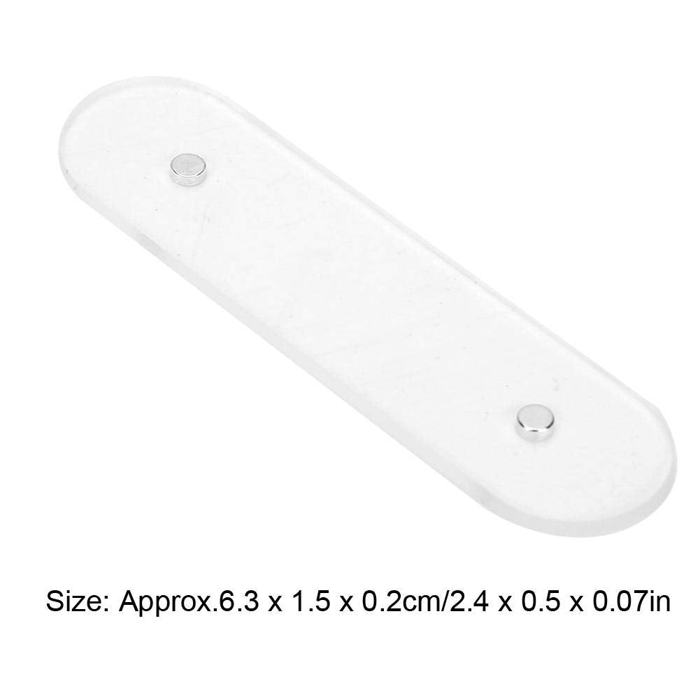 Nail Art Display Stand Holder, 50pcs Self-adhesive Transparent Acrylic Fake Nails Display Stand for Nail Color Chart
