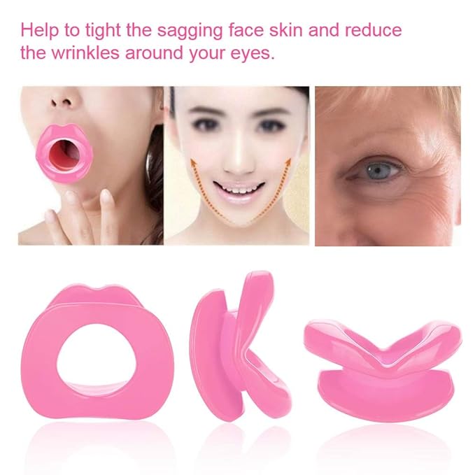 Lips Trainer, Face Slim Exerciser Face Lifting Lip Exerciser Mouth Muscle Tightener Tightening, Silicone Oral Exerciser Face Tool Lips Massage Tightener Face Slimmer(#2)