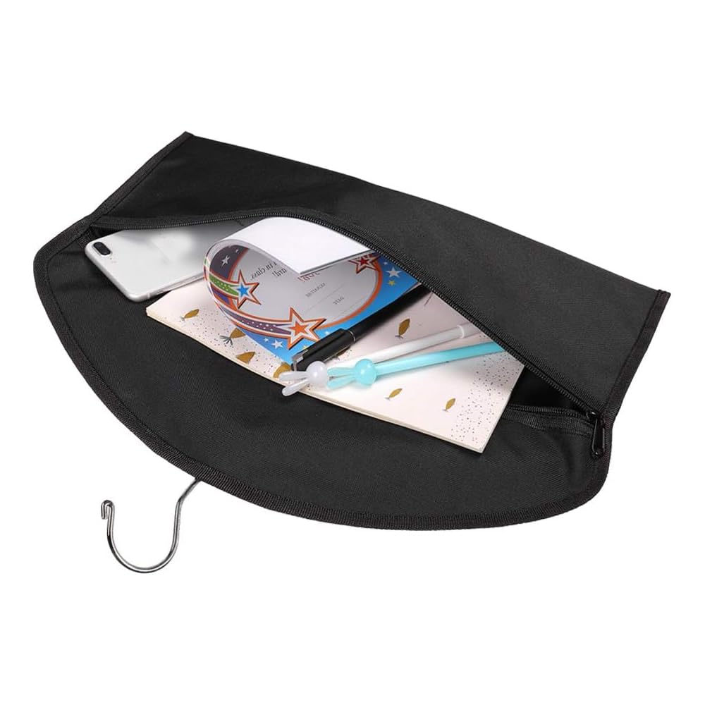 BEISUOSI Hanger Diversion Safe by Stash-it, Hidden Pocket Safe, Fits Under Hanging Clothes with Pocket to Hide Valuables for Home or Travel (2, BLACK)