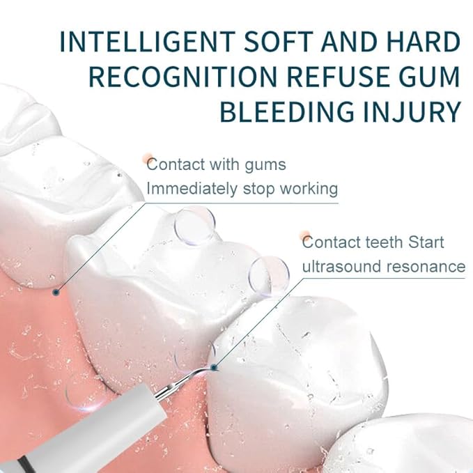 Plaque Remover for Teeth, Tartar Remover for Teeth, Electric Tartar Scraper with 5 Modes and LED Light, IPX6 Waterproof Dental Cleaning Kit Includes Tongue Cleaner, Mirror & Tools for Home Use