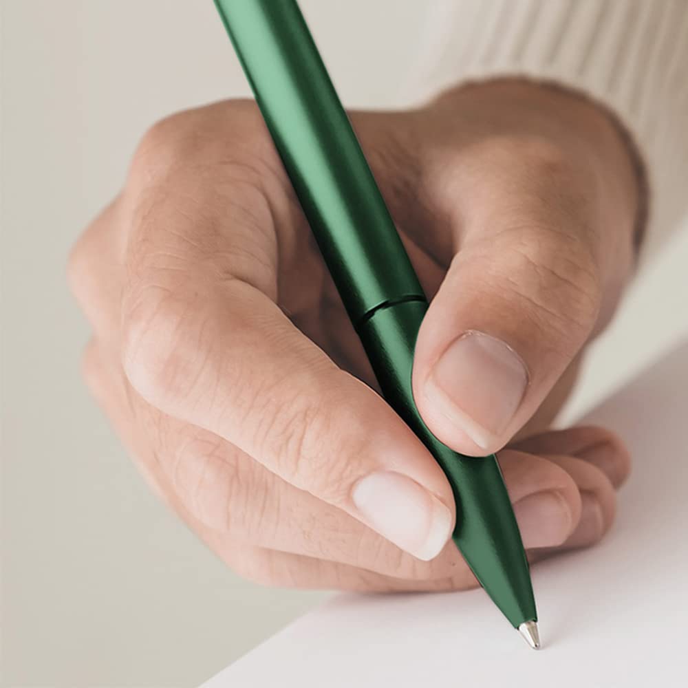 stilform - Ballpoint Pen - Precision Milled Aluminum with Magnetic Closure Mechanism and Superior Schmidt Refill - Award Winning Design (Aurora Green)