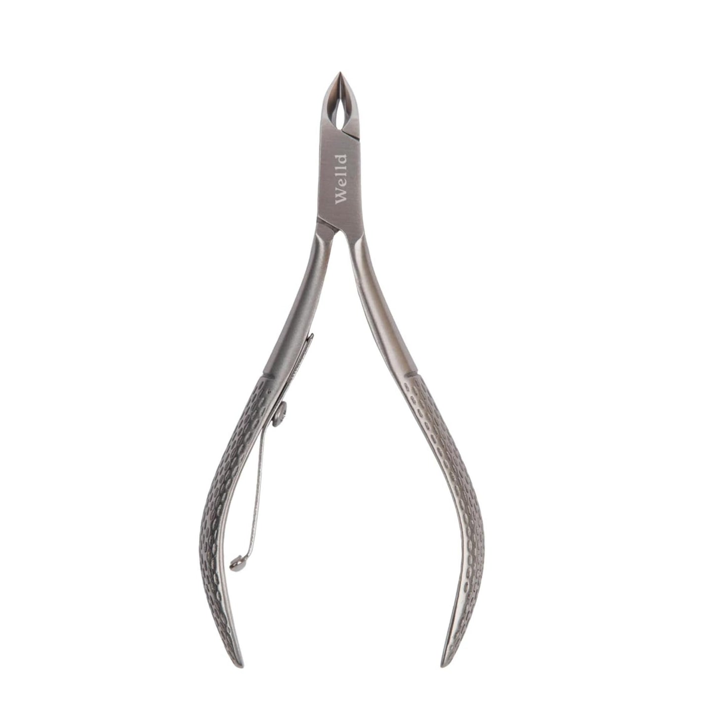 Welld Cuticle Nipper, Professional Trim Cuticles and Hangnails, Easy to Control for Precision Grooming, Ultra Sharp, Angled Stainless Steel Blades, Wide Opening, Manicure & Pedicure Tool, 1 Count