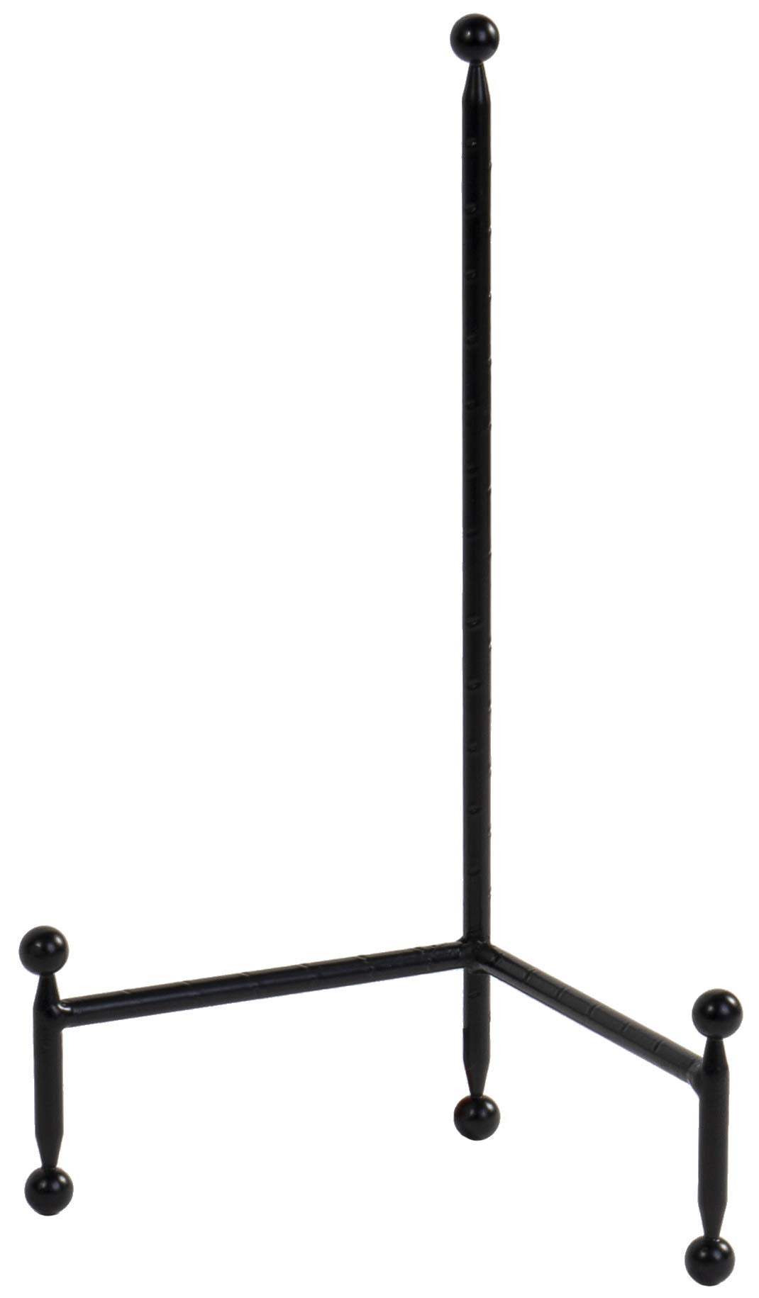 Red Co. Decorative Tripod Plate Stand and Art Holder Easel in Black Finish - 14" h