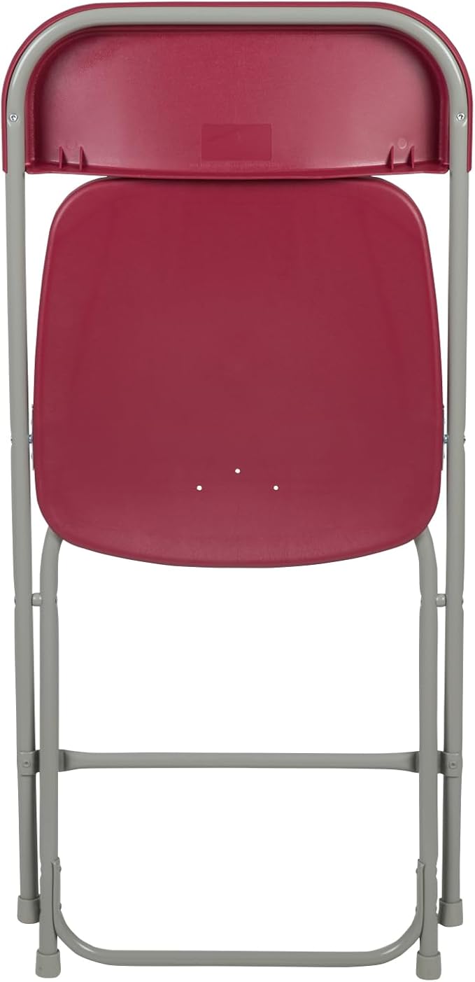 Flash Furniture Hercules Series Plastic Folding Chair - Red - 6 Pack 650LB Weight Capacity Comfortable Event Chair-Lightweight Folding Chair