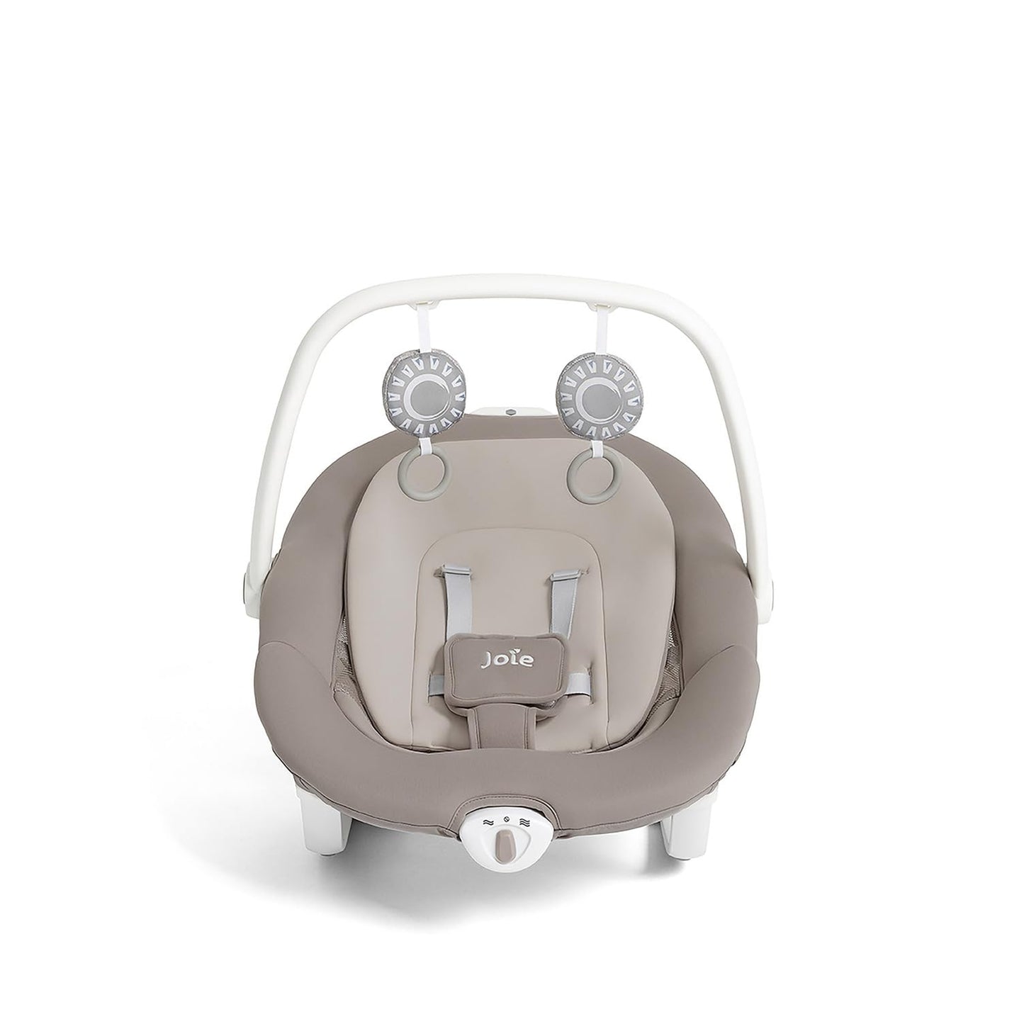 Joie Miso 2-in-1 Baby Swing & Rocker– Dual Motion Swing & Portable Rocker with 6 Speed Settings, Soothing Vibration, and 3 Recline Positions – Softglow Dimmable Light (Walnut)