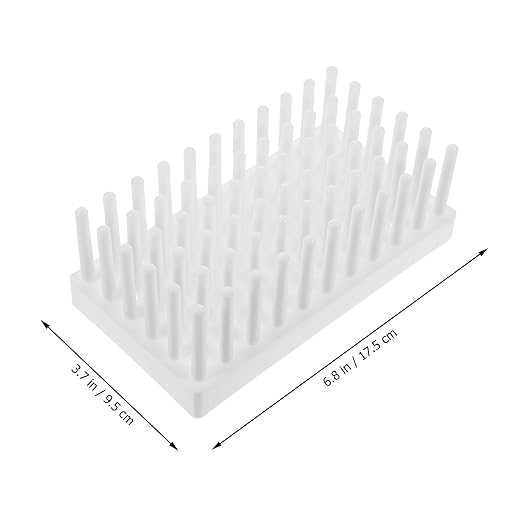 Test Tube Rack Set with Metal Brackets and Polypropylene Holders 3-Piece Lab Tube Stand for Centrifuge Tubes and Glass Test Tubes Compact 6.88X3.74X7.08 Inch Drying and Storage Organizer