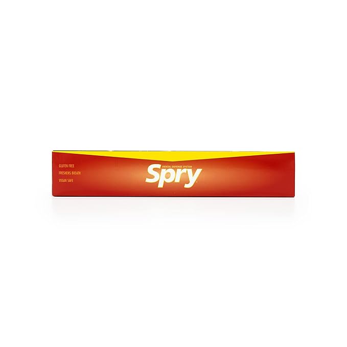 Spry Fresh Natural Xylitol Chewing Gum Dental Defense System - Aspartame-Free, Sugar-Free, Non-GMO, Gluten-Free (Cinnamon, 10 Count Blister Cards - Pack of 20)