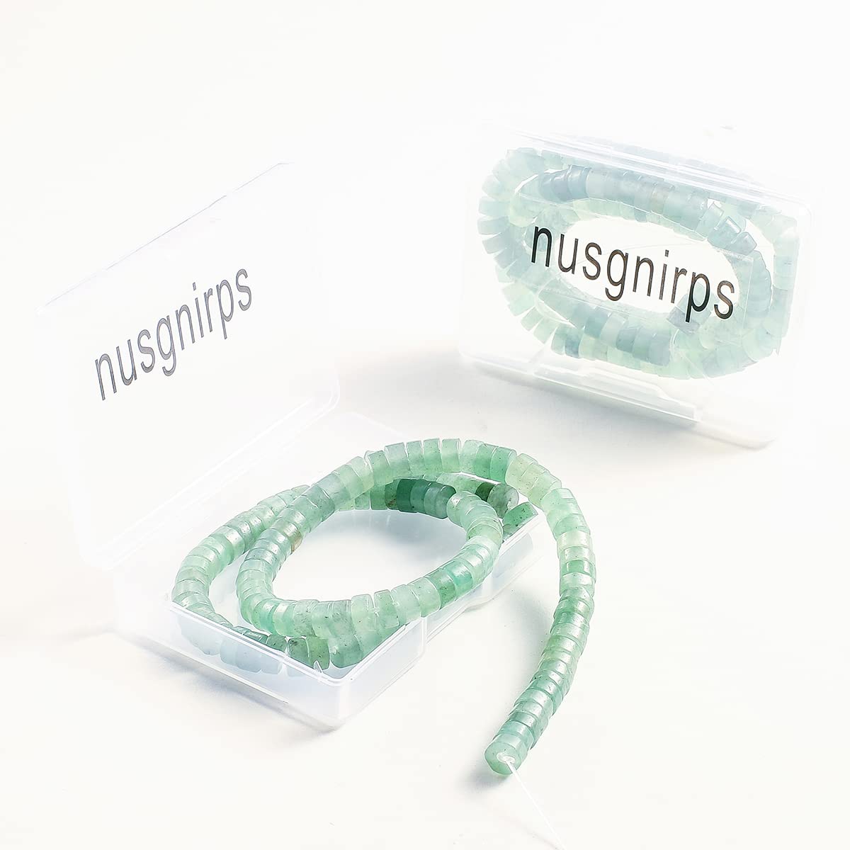 Natural Green Aventurine Stone Spacer Beads 6x3mm 38cm/str Flat Round Loose Semi Gemstone Caps for Making Bracelets Necklace