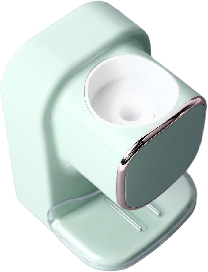Electric Toothpaste Dispenser, Responsive Electric Toothpaste Squeezer Wall Mount with Sensor for Kids for Bathroom (Green)