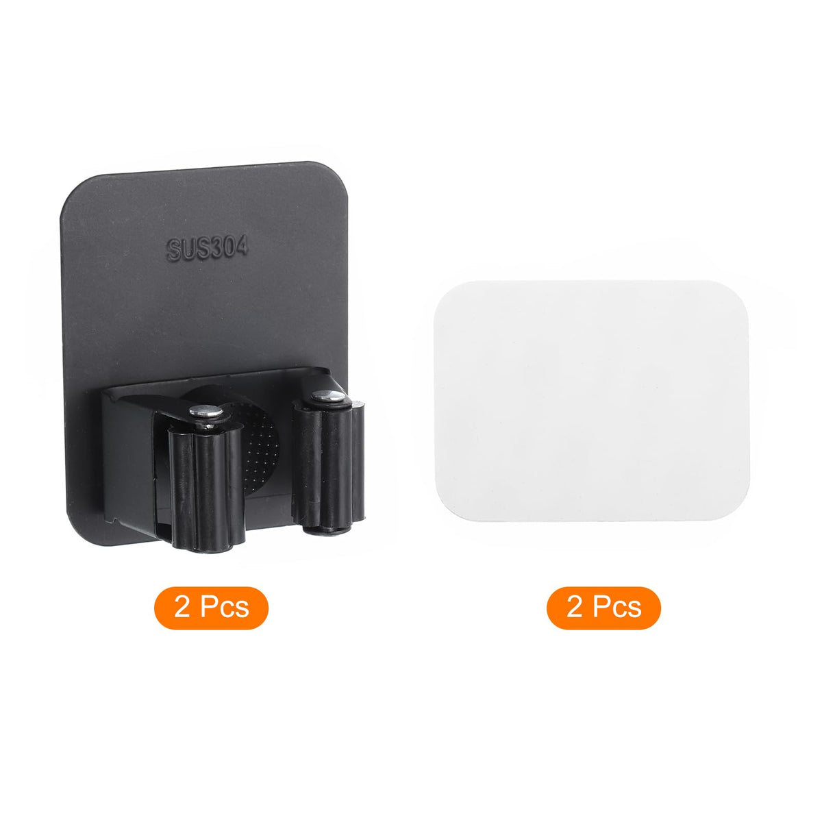 2pcs Mop Broom Holder Wall Mount