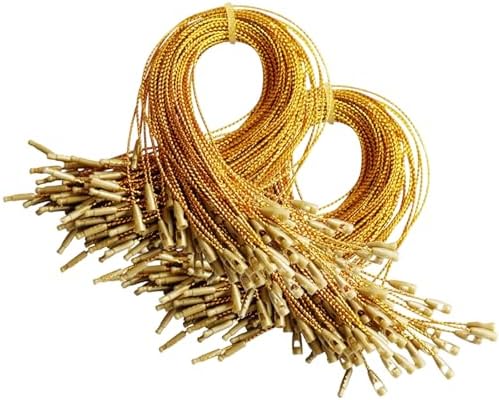 Christmas Ornament Hangers String 200Pcs Ribbon Hook Rope Pre Cut with Clip Locking for Hanging Decors Christmas Hangers