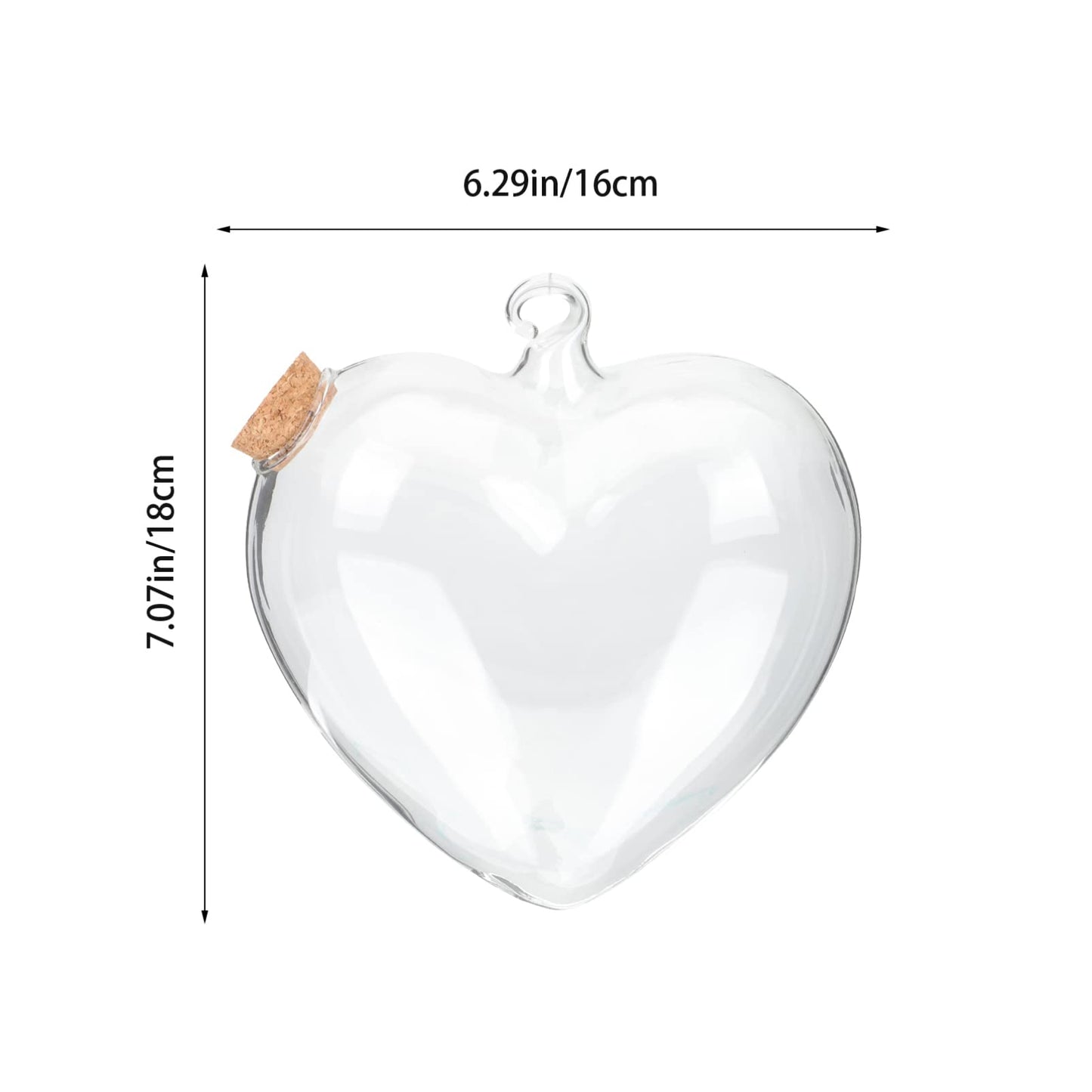 Cabilock Bottles Small Terrarium Small Terrarium Glass Empty Container Plants Showing Bottle Shaped Wishing Bottle for Home Paper Star Bottle Glass Favor Jars Small Glass Jars