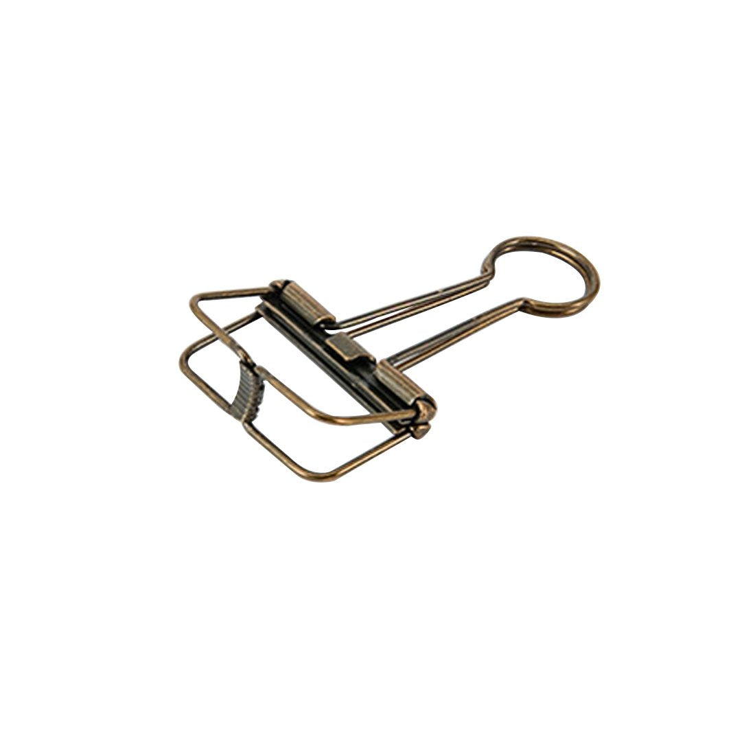 Hollow Out Paper Binder Clip Invoice Bill Clip Office Supplies Pack of 20 (M, Bronze)