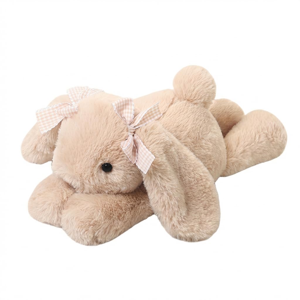 Jorkei Bunny Stuffed Animals, Soft & Cute Rabbit Plush Toys, Rabbit Stuffed Animal, Easter Bunny Plush Toys (Beige 14inch)