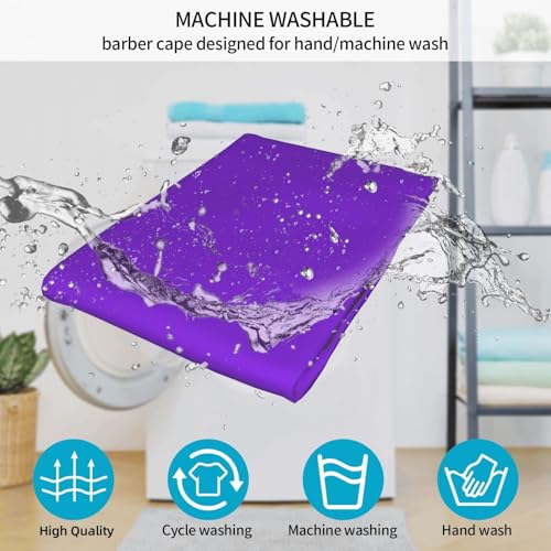 Custom Barber Cape Unisex Salon Hair Cutting Capes Add Your Image Logo Haircut Kit Personalized Stylist Tool - color: Blue Violet
