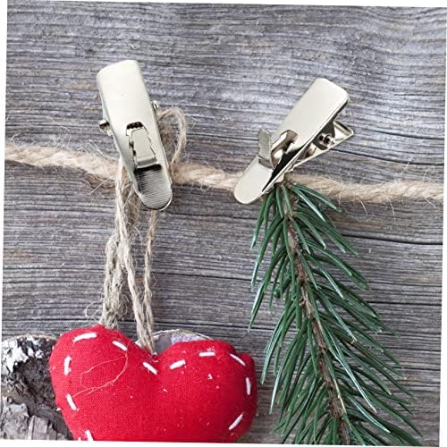 Cabilock 300pcs Xmas Tree Ornament Clips Flower Clamps for Christmas Decorations Multifunctional Adornment Clips for Wreaths Holiday Decor for Home Use