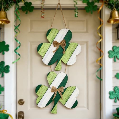 Irish Festival Wooden Door Ornament Wall Hanging for Front Door Mantels Tree Holiday Party Decoration Wooden Party Decoration