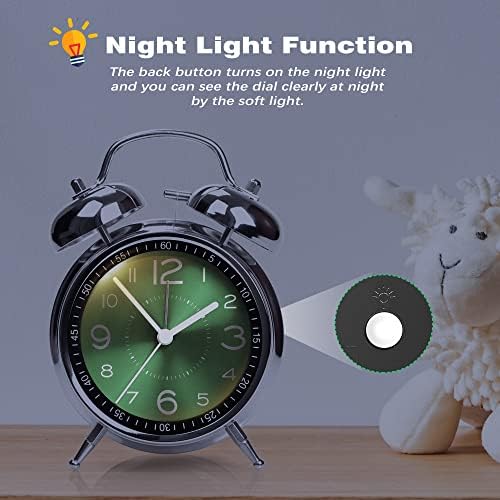 AYRELY?? Super Loud Alarm Clock for Heavy Sleepers Adults, Metal 4.5 Inches