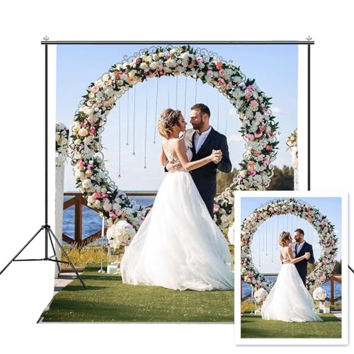 5x5ft Custom Backdrop Personalized Photo Backdrop Customized Backdrop with Picture Logo Customize Vinyl Banner for Photography, Gift for Birthday Graduation Christmas Prom Wedding Party - size: 5x5ft/60x60in