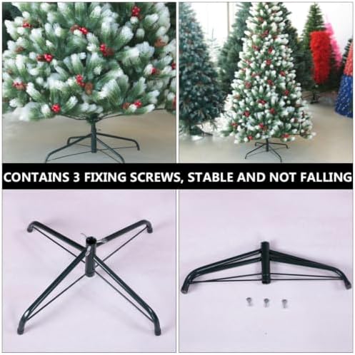 UKCOCO 2pcs Christmas Tree Stand Metal Quadripod Support for Balance