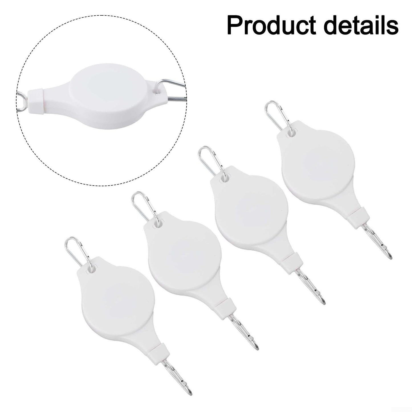 Set of 4 Adjustable Hanging Hooks for Plant Display Perfect for Gardens, Porches, and Home Interiors