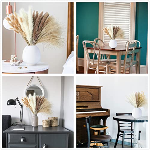 300 PCS Dried Flower Bouquet – Pampas Grass, Floral Decor for Home, Wedding, and Boho Style | Perfect for Vases, Fall, Spring, Summer, and Winter Arrangements - size: 300PCS