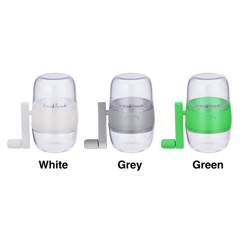 Nut Chopper, Portable Manual Hand Nut Chopper for All Nuts Walnut Pecans, Hand Crank Nuts Grinder Kitchen Tool(COLOR:Grey)