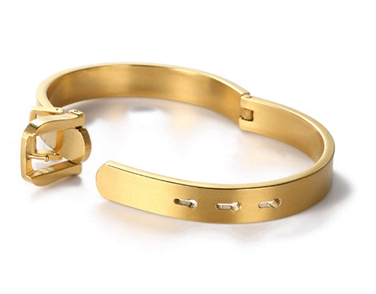 Jarlinwel Gold Silver Plated Bracelets for Men Women Roman Numeral Bangle Bracelet Stainless Steel Personalized Engraved Unisex Gift (2 Pcs Mens Gold Bangle)