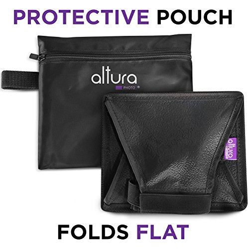 Altura Photo Flash Diffuser Light Softbox 6x5 (Universal, Collapsible with Storage Pouch) for Canon, Yongnuo and Nikon Speedlight - size: 6x5"