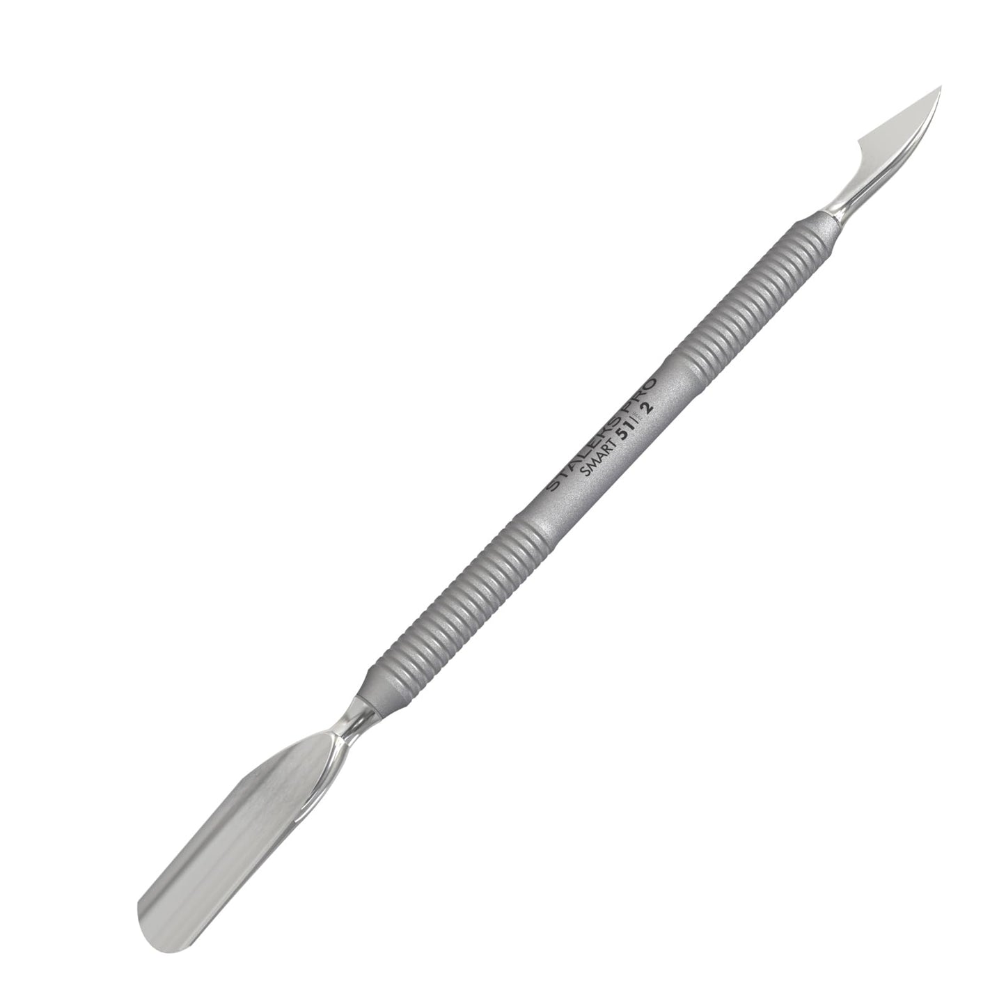 Staleks Pro SMART 51 Manicure Pusher Type 2 – Wide Pusher and Cleaner – Stainless Steel – Professional Cuticle Tool for Manicure and Pedicure