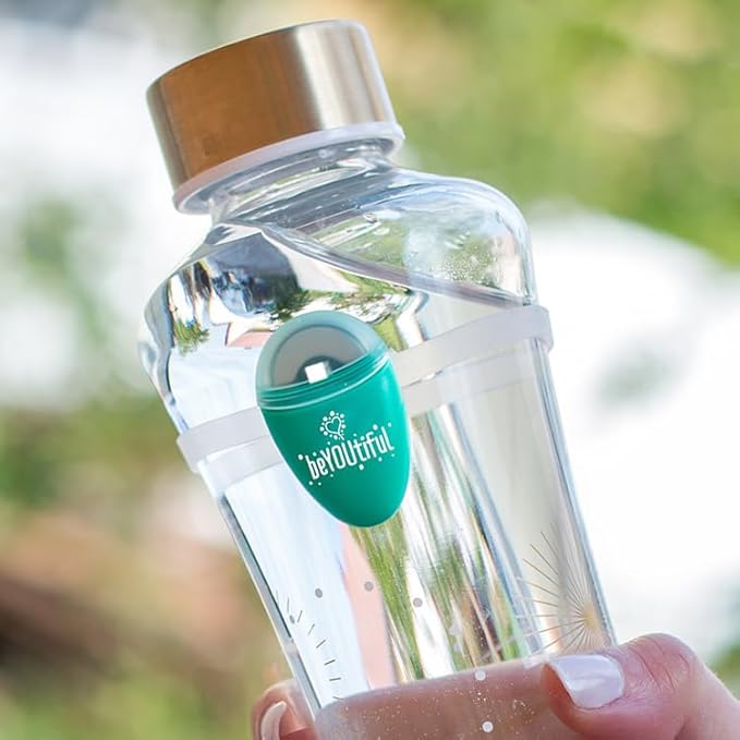 ULLA Light up Water Bottle Reminder, Smart Light, Small Hydrate Reminder, Fits to Any Bottle, Lights Up When Time to Drink, Hydration Intake Planner, Home & Office Use - BeYouTiful