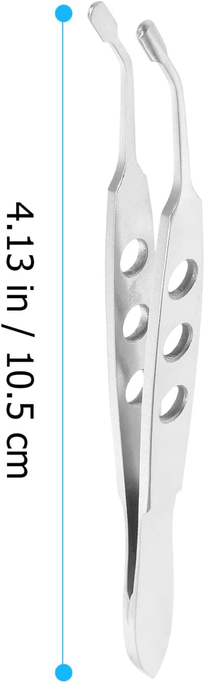 Meibomian Gland Expressor, Stainless Steel Eyelid Massage Tweezers Multi-Function Arita Expressor for Dry Eyes (Silver)