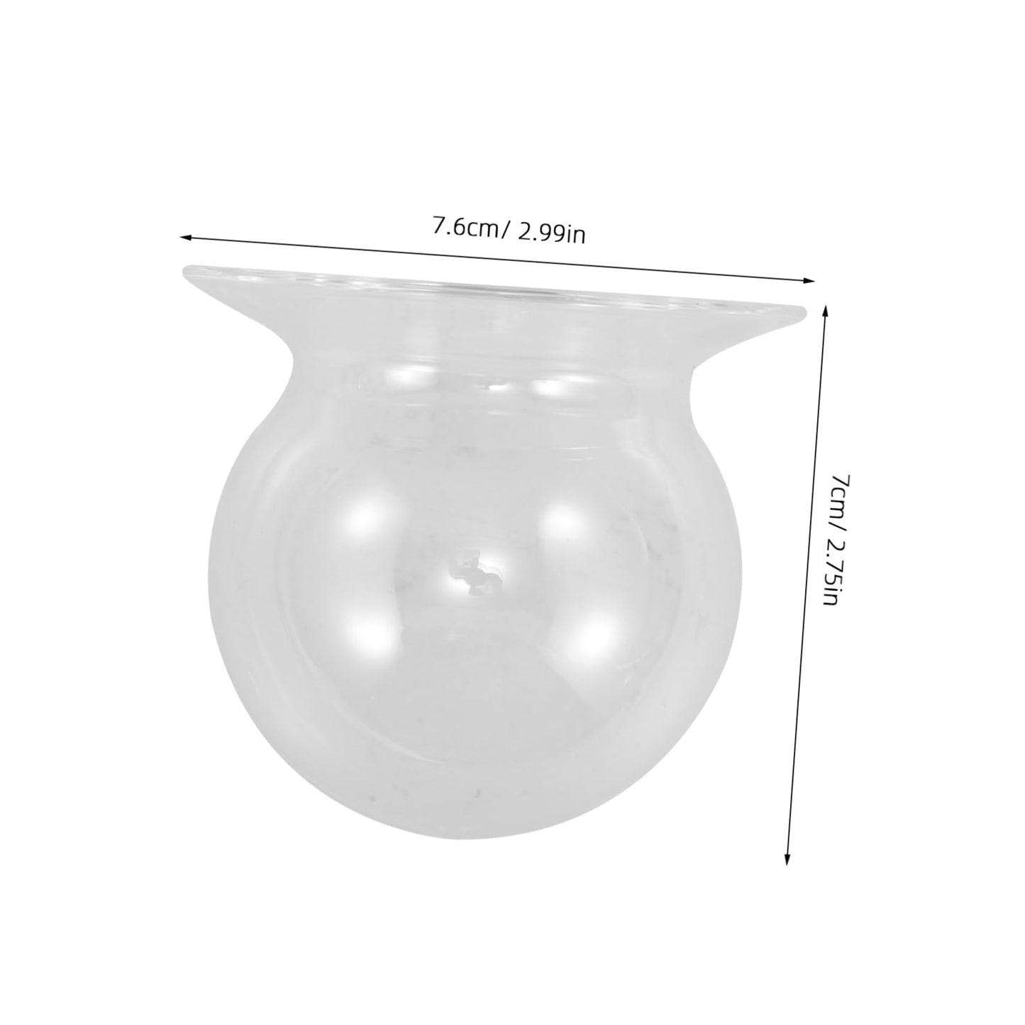BAZEITFLOW 2pcs Glass Vase for Hydroponic Plants Decorative Desktop Flowerpot Modern Terrarium Centerpiece for Home Office Decor for Plant