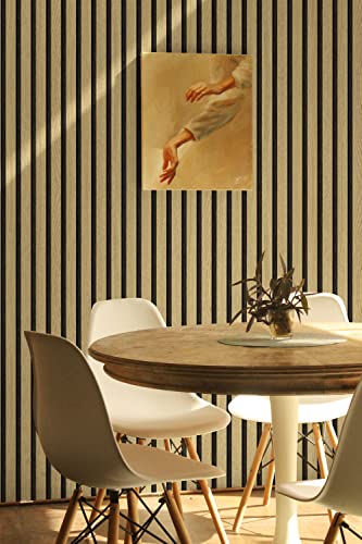 myforHD Wallpaper Peel and Stick Wood Grating Stripe Self-Adhesive Wallpaper Faux Wood Contact Paper Wood Slats Self Adhesive Wall Paper PVC Vinyl Film Removable Waterproof (Wood A, 17.3" x 118") - color: Wood A, size: 17.3" x 118.1"