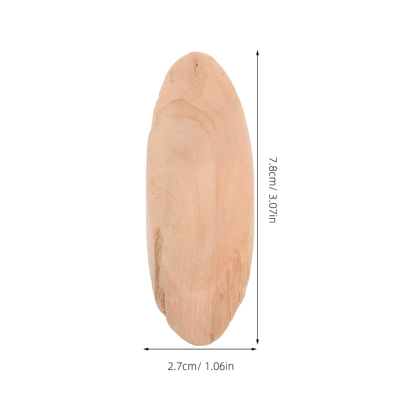 DIYEAH Natural Driftwood Pieces Oval 20 Pcs 3.07X1.06 Inch Rustic Wood Discs for Aquarium Decor DIY Crafts Home Decoration Woodworking Projects