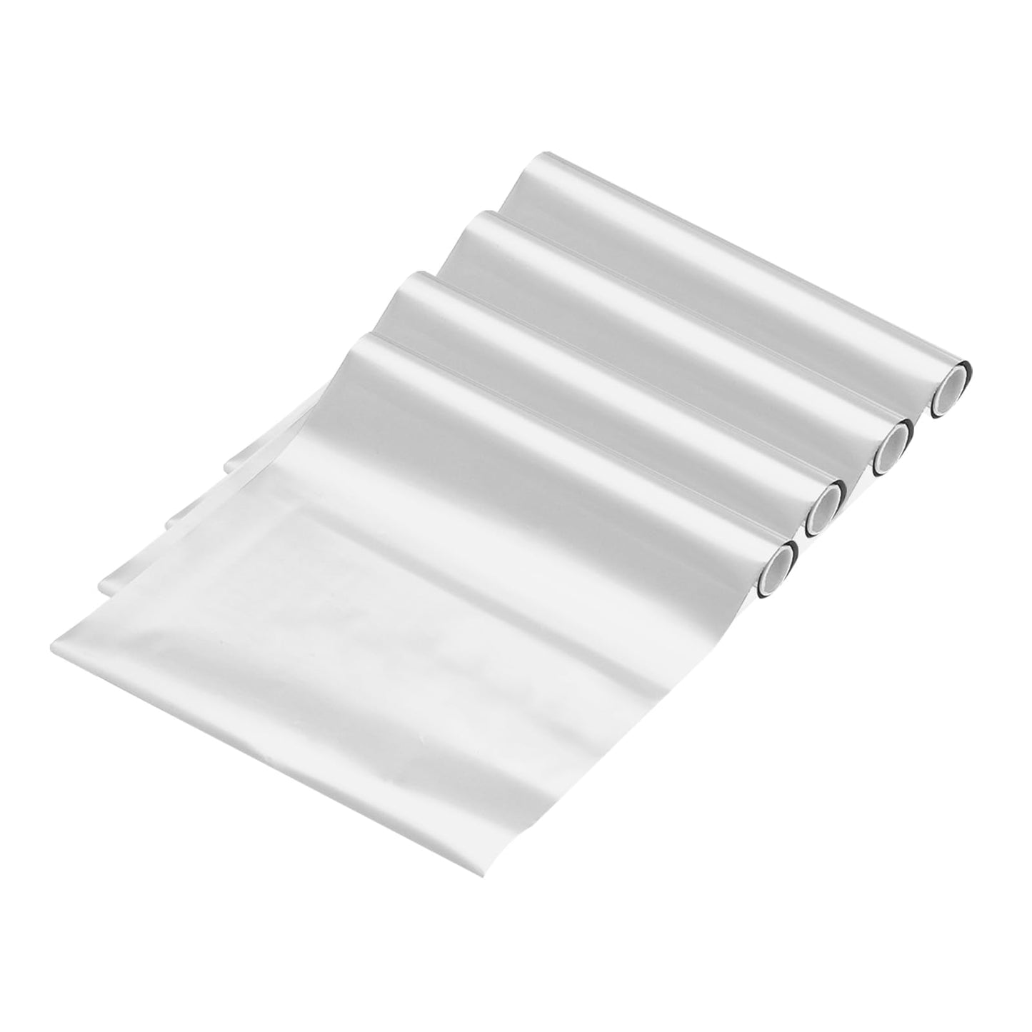 MECCANIXITY 4 Pcs Toner Reactive Foil,Metallic Transfer Hot Foil Roll 5.9" x 9.84ft Deco Foil Transfer Sheets Paper for Hot Foil Pen Scrapbooking Heat Transfer DIY Craft,Silver