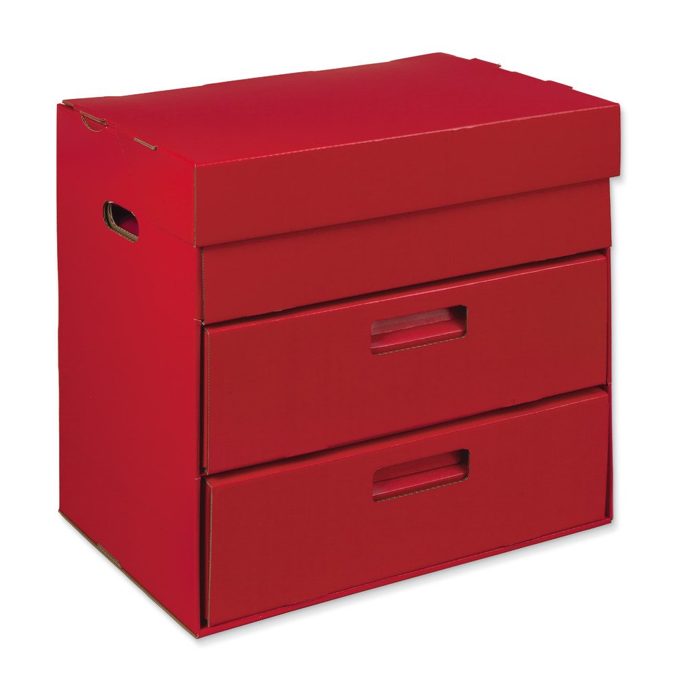 Classroom Keepers Tool Box, Red, 20"H x 19-1/2"W x 13-1/2"D, 1 Piece