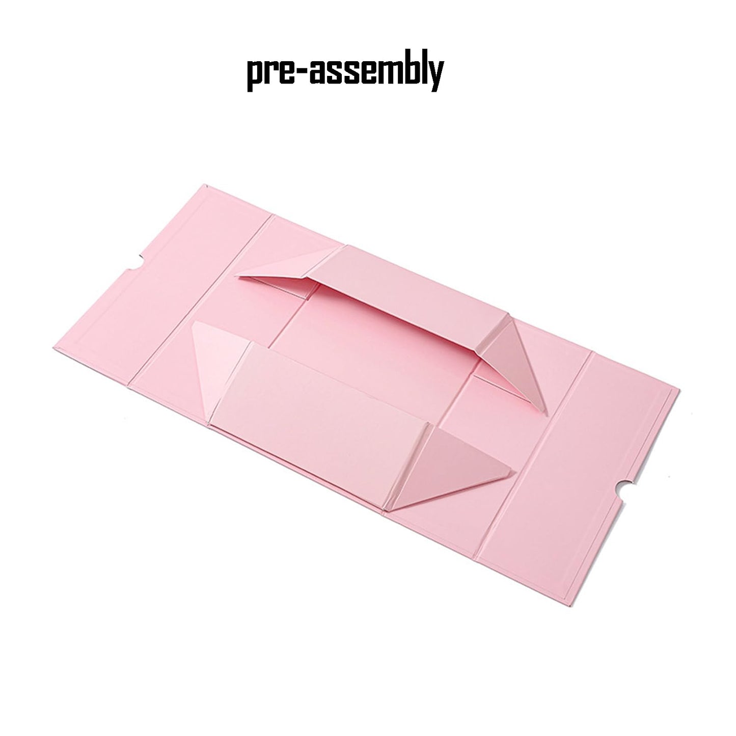 kaxilu Light yellow Gift Box Luxury With Lid & Ribbon, Foldable Gift Boxes 4 Pack 9.8x7x3.3Inches - Elegant Wedding & Birthday Packaging Gifts Box
