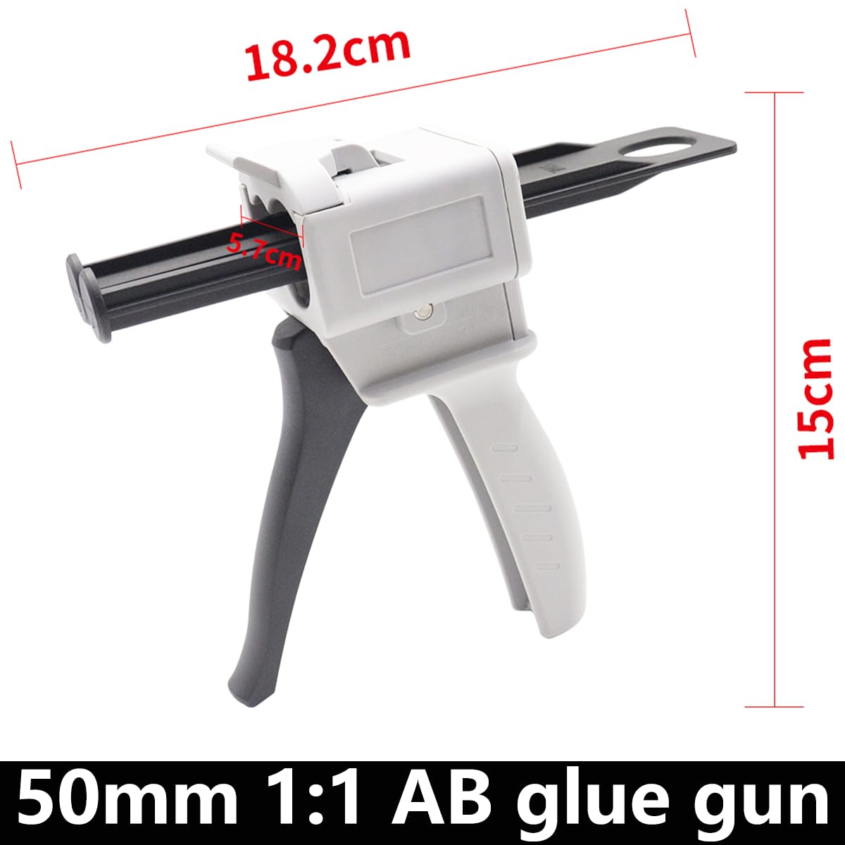 HFYJJHKQ 1:1 glue gun AB epoxy sealant gun 50ml 1:1 manual glue gun AB two-component glue dispensing gun kit