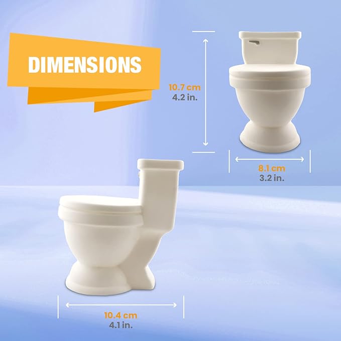 Silly Toilet-Shaped Toothbrush Holder – Fun Bathroom Organizer for Kids, Holds 4 Toothbrushes, Hilarious and Functional