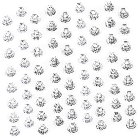 DOITOOL 100pcs Sliver Christmas Ornament Caps, 0. 51inch Round Christmas Hangers Caps Replacement for DIY Xmas Tree Ball Ornaments