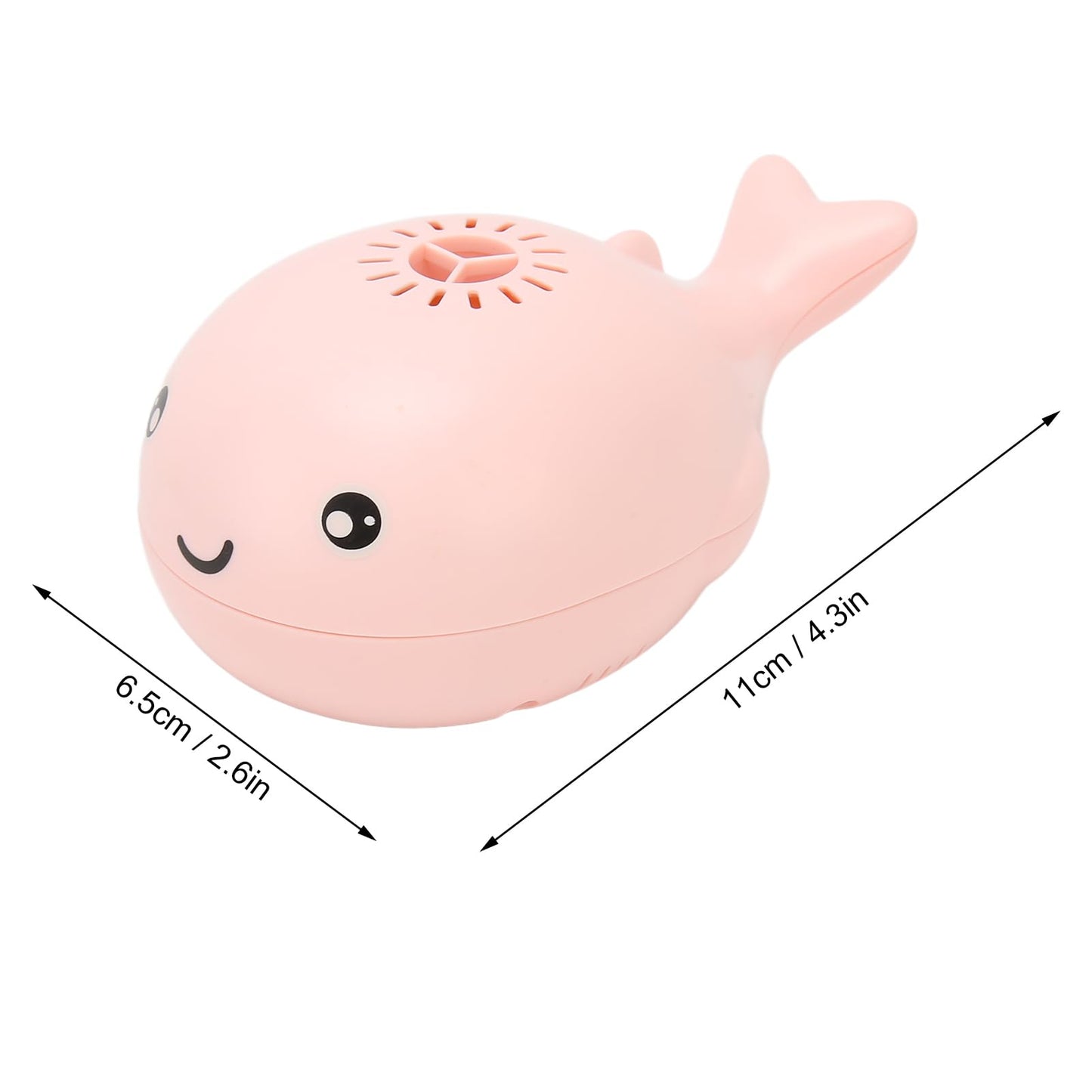 BTSEURY Electric Whale Floating Ball Toy, Cartoon Style USB Charge Bladeless Safe Electric Blowing Floating Ball Toy for Baby (Roseate)